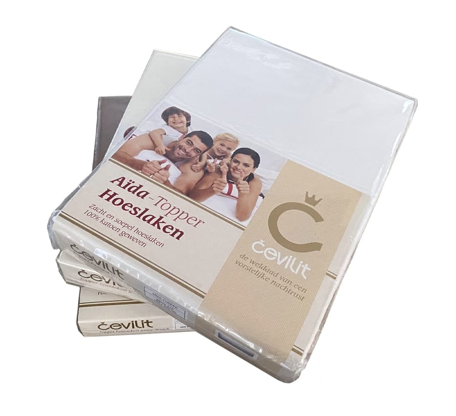 Sábana bajera ajustable de percal CEVILIT para sobrecolchón