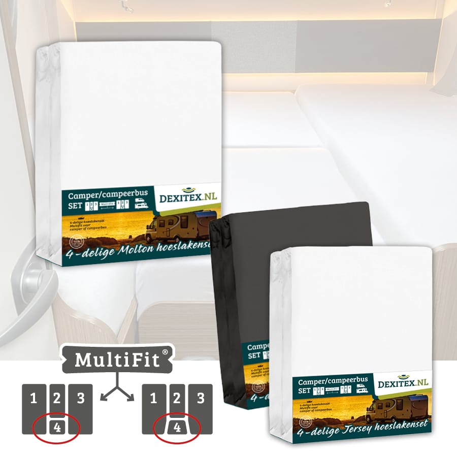 Conjunto textil 4 piezas con colchón intermedio -2 juegos de sábanas bajeras (4 piezas) y 1 juego de sábanas ajustables (4 piezas)