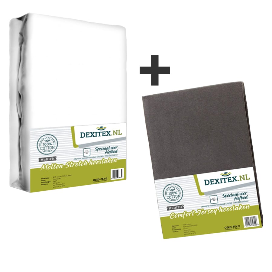 Paquete textil Cama basculante 1 Muletón + 1 Sábana bajera de punto jersey