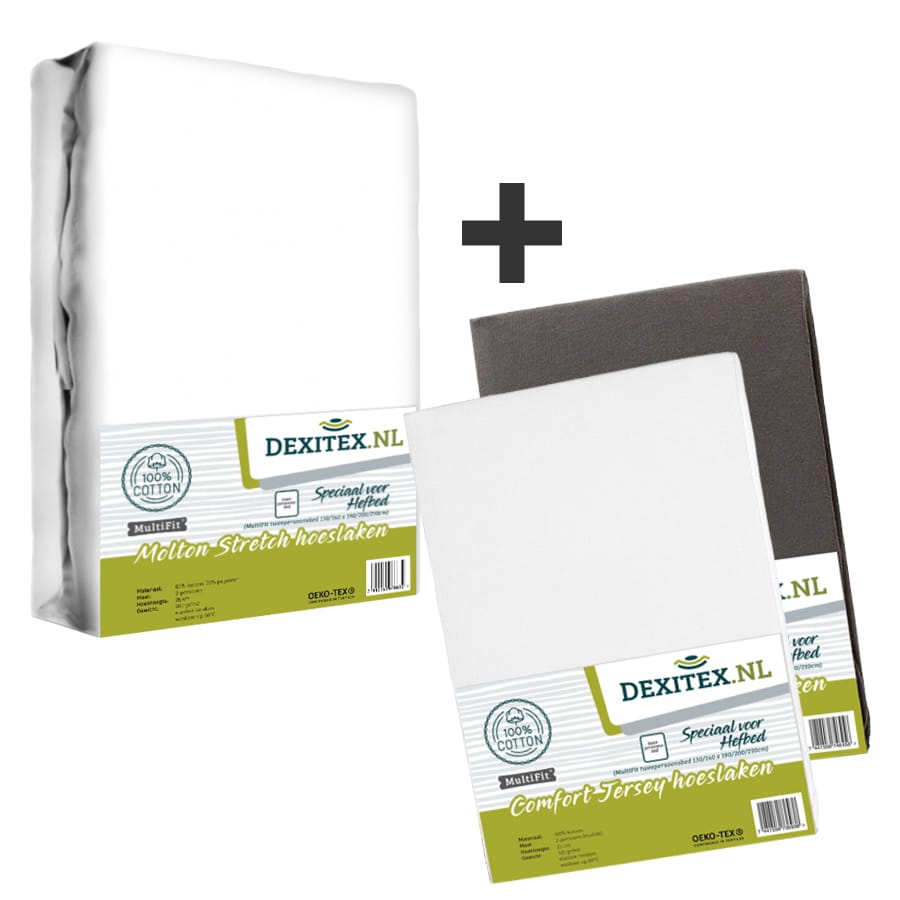 Paquete textil Cama basculante 1 Muletón + 2 sábanas bajeras de Jersey